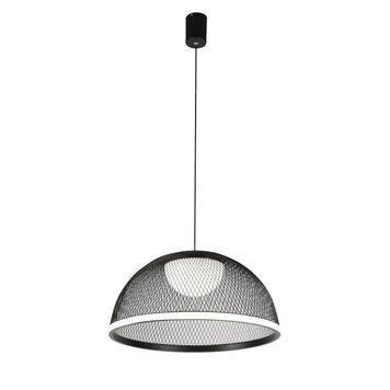 Підвісна LED люстра 90W з пультом Valeso з плафоном у сітку 3000-6500К чорна IP20 G 2567/500 SP000045484 фото