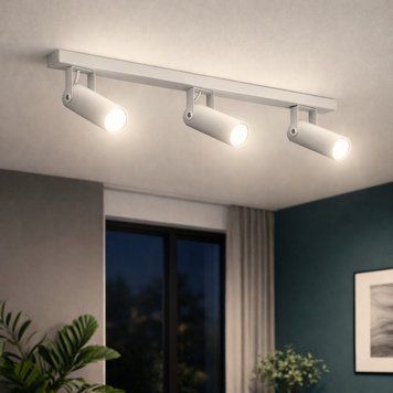 Светильник потолочный спот поворотный MSK Electric Focus под три лампы Е27 белый NL 14050-3 WH 622033 фото