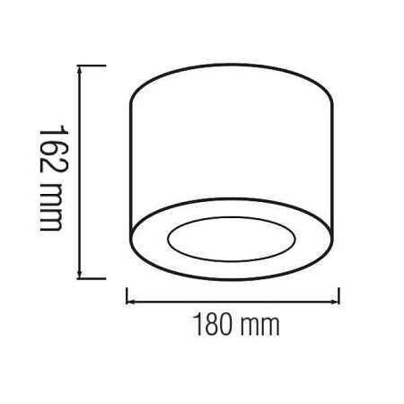 Светильник накладной 15W LED Horoz Electric SANDRA-15/XL&nbsp;4200K белый круглый IP20 016-043-1015-030 фото