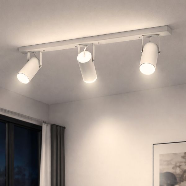 Світильник стельовий спот поворотний MSK Electric Focus під три лампи Е27 білий NL 14050-3 WH 622033 фото