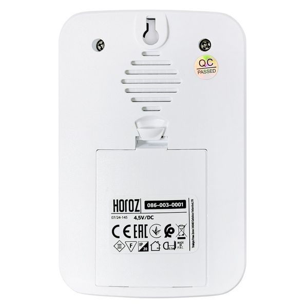Настінний дверний дзвінок Horoz Electric бездротовий 36 мелодій синій IP20 NERO-D 086-003-0001-010 фото