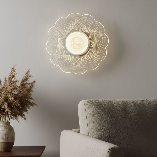 Современный LED светильник 14W настенно-потолочный с декоративным акриловым плафоном 3000&ndash;6500K белый корпус Svet SY-16023 WH SY-16023 WH фото