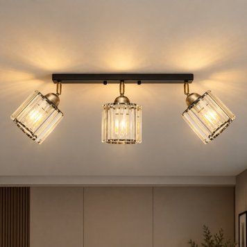 Светильник настенно-потолочный MSK Electric Brillante спот на три плафона Е27 черный NL 121251-3 BK 623422 фото