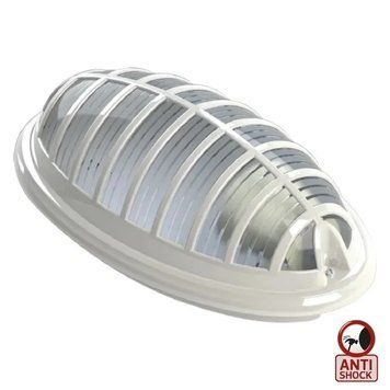 Світильник протиударний Horoz Electric Акуа Бра настінно-стельовий білий під лампу Е27 IP5 400-000-111 фото