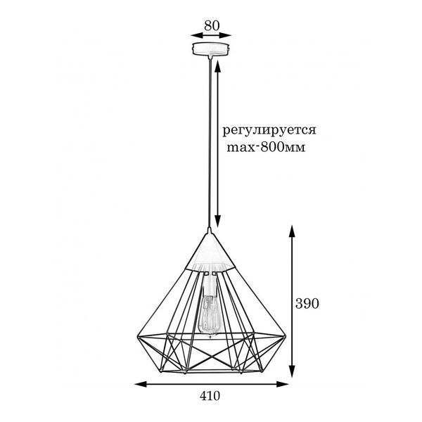 Светильник подвесной MSK Electric Crystal в стиле лофт NL 0541 BN бронза 615233 фото
