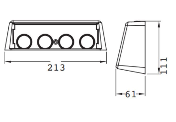 Фасадний LED світильник 8W Horoz Electric з чотирма розсіювачами 3000K/4000K/6400K на сонячній батареї чорний IP65 MALIBU-8 078-017-0008-020 фото