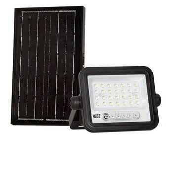 LED прожектор 50W с пультом Horoz Electric на солнечной батарее 3000K/4500K/6500K из ABS-пластика черный IP65 TIGER PRO-50 3CCT 068-012-2050-010 фото