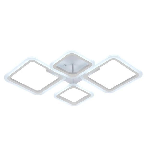 Потолочная LED люстра 62W Interees на четыре плафона 3000-6400К с пультом белая IP20 V YZD5086 WT V YZD5086 WT фото