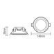 Світильник врізний 12W LED Horoz Electric PARKER-12 4200K чорний IP20 016-071-0012-020 фото 2