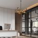 Люстра подвесная на штанге в стиле Loft с 8 круглыми медовыми плафонами под лампу Е27 Svet SN-2011-8 BK+DGD SN-2011-8 BK+DGD фото 3