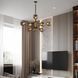 Люстра подвесная на штанге в стиле Loft с 8 круглыми медовыми плафонами под лампу Е27 Svet SN-2011-8 BK+DGD SN-2011-8 BK+DGD фото 4