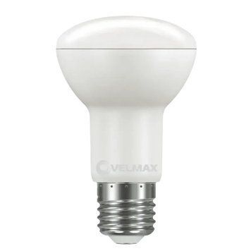 Світлодіодна лампа 8W VELMAX для цоколя E27 4100K нейтральне світло 800Lm біла IP20 V-R63 EMC 21-15-28 фото