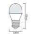 Лампа светодиодная 8W Horoz Electric PREMIER-8 A60 3000К E27 001-006-0008-023 фото 2