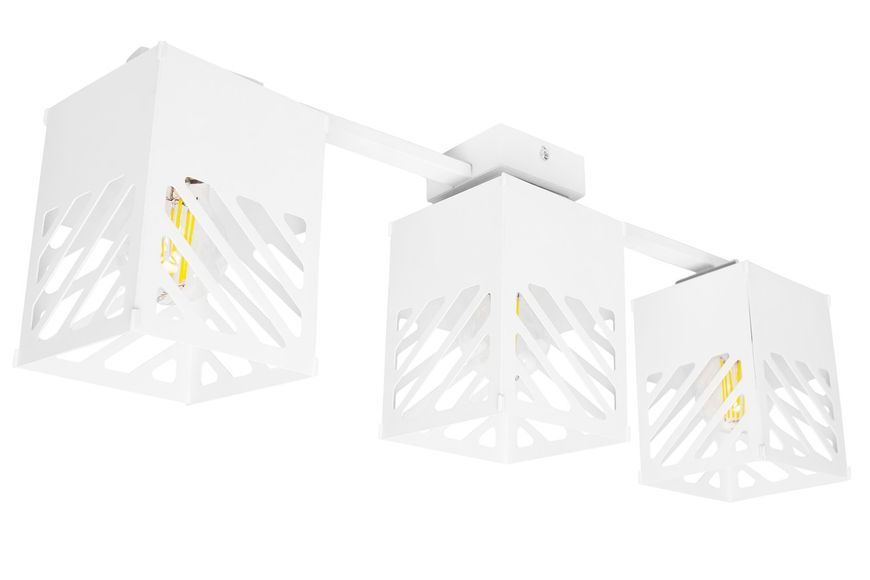 Люстра лофт MSK Electric Urban на три плафона белая NL 2410-3 WH 616329 фото
