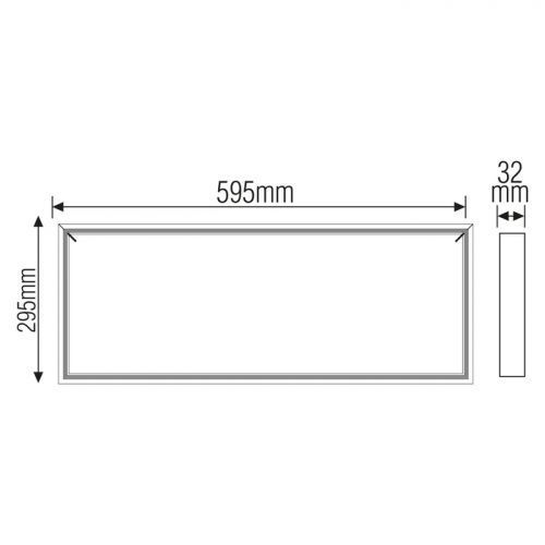 LED панель 36W Horoz Electric TAURUS-36 прямоугольная 6400K 575x295мм IP20 056-013-0036-020 фото