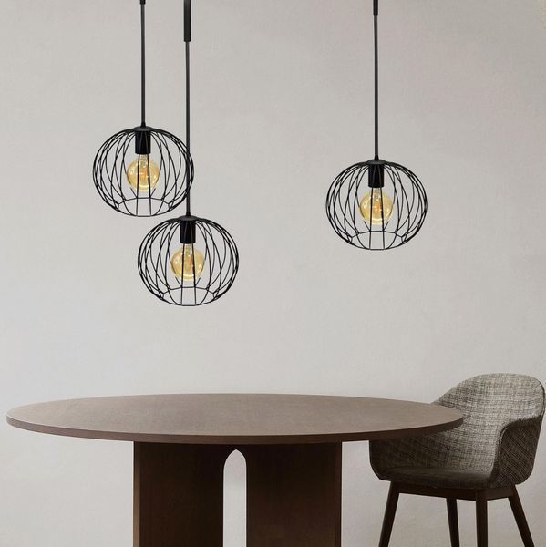 Люстра подвесная в стиле лофт на три плафона MSK Electric Globe NL 12722-3 615781 фото