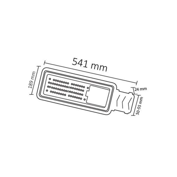 Вуличний світильник консольний LED 150W Horoz Electric на стовп 6400K чорний IP65 VEGAS-150 074-013-0150-020 фото