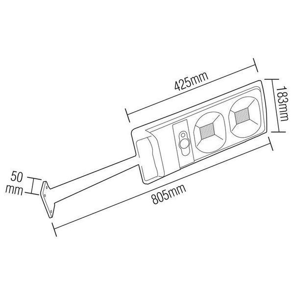 Светильник уличный 30W на солнечной батарее LED COMPACT-30 Horoz Electric IP65 074-010-0030-020 фото