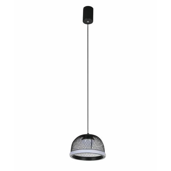 Подвесной LED светильник 38W с пультом Valeso с плафоном-сеткой 3000-6500К черный IP20 G 2567/200 SP000045480 фото