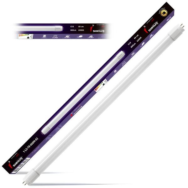 Светодиодная лампа 9W SiriusStar 1-LS-T8-060M-02 T8 6500К G13 белая IP20 SP000011414 фото