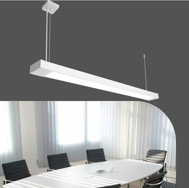 Світильник лінійний підвісний 125см MSK Electric Office під дві led-лампи G-13 SL-120-2T8 WH 617432 фото