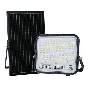 Прожектор світлодіодний 200W Horoz Electric на сонячній батареї 6400К чорний IP65 TIGER PRO-200 068-012-1200-010 фото