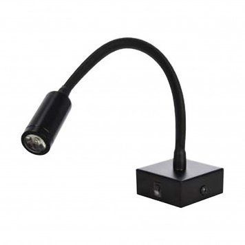 Підсвічування дзеркал-картин 3W Horoz Electric LED TURNA&nbsp;4200K чорна IP20 040-007-0003-020 фото