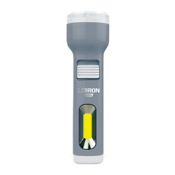 Ручний світлодіодний ліхтарик 1W+1W LEBRON акумуляторний з USB-виходом 1200mAh сірий IP20 L-HL-30 15-15-30 фото