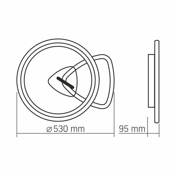 Потолочная LED люстра 52W с пультом VIDEX DECORA кольцевой рассеиватель 3120Lm 2700/4000/6000K белая IP20 VL-CLD-993-BSL VL-CLD-993-BSL фото