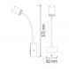 Подсветка зеркал-картин 3W Horoz Electric LED TURNA&nbsp;4200K черная IP20 040-007-0003-020 фото 2
