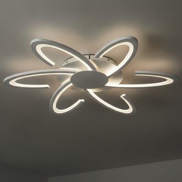 Потолочная LED люстра 120W акриловая с пультом управления 3000-6500K белого цвета Svet SY-71591/6A1 WH SY-71591/6A1 WH фото