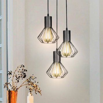 Светильник лофт MSK Electric Diadem подвесной на круглом основании NL 2215-3R 616082 фото