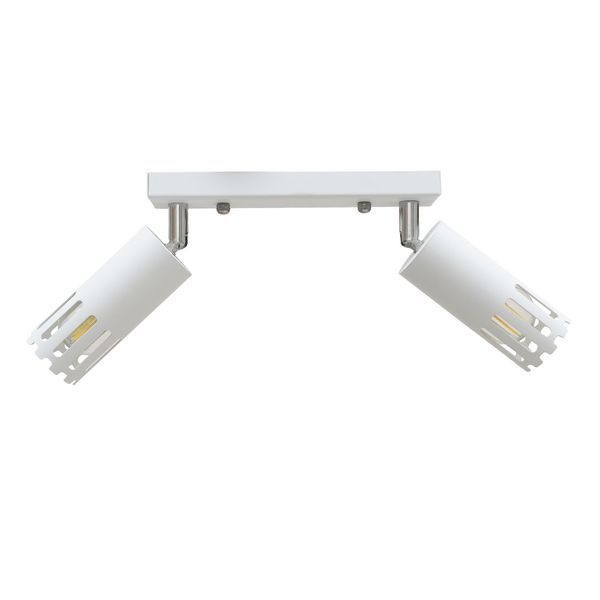 Светильник потолочный MSK Electric Teramo спот поворотный на два плафона белый NL 180501-2 WH 620866 фото