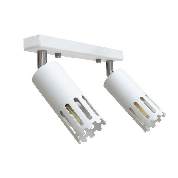 Светильник потолочный MSK Electric Teramo спот поворотный на два плафона белый NL 180501-2 WH 620866 фото